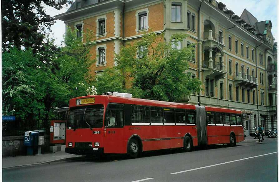 (085'508) - Bernmobil, Bern - Nr. 291/BE 419'291 - Volvo/R&J-Hess-Gangloff am 22. Mai 2006 in Bern, Universitt
