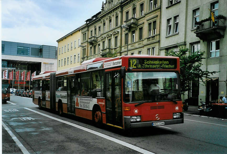 (088'404) - SWK Konstanz - Nr. 46/KN-C 1146 - Mercedes am 31. Juli 2006 beim Bahnhof Konstanz 