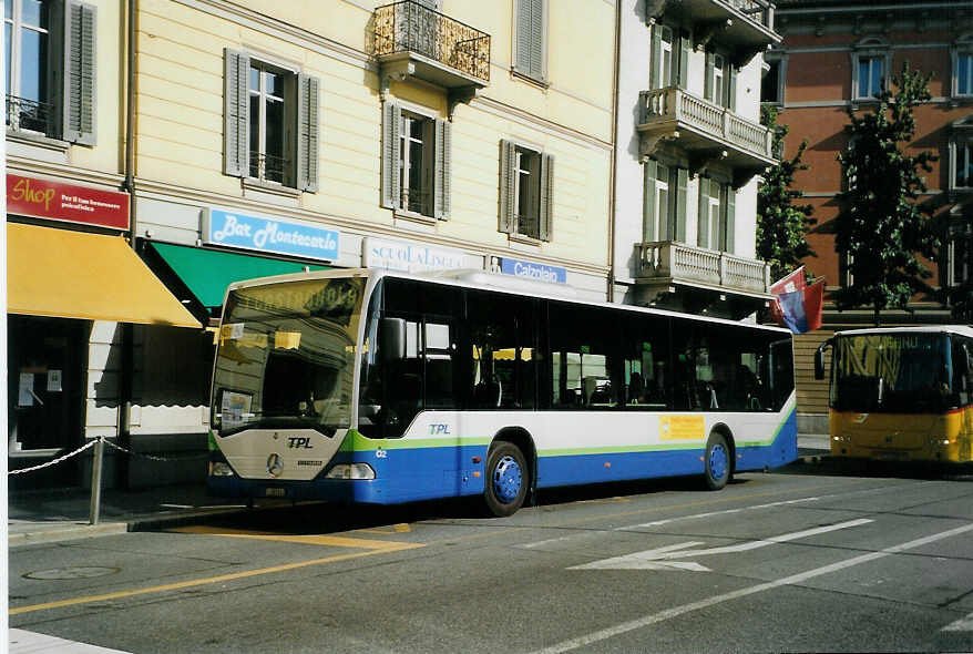 (088'615) - TPL Lugano - Nr. 2/TI 207'002 - Mercedes am 2. August 2006 in Lugano, Centro