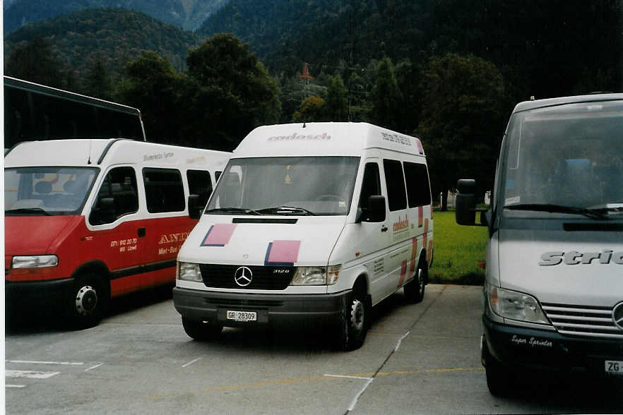 (089'517) - Cadosch, Thusis - GR 28'309 - Mercedes am 3. September 2006 in Interlaken, Flugplatz