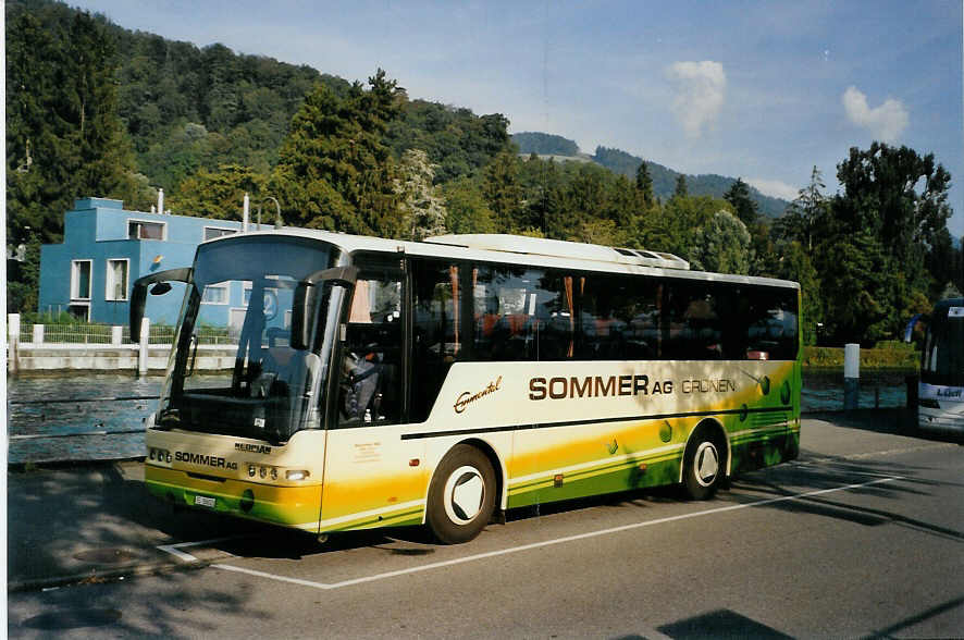 (089'710) - Sommer, Grnen - BE 26'602 - Neoplan am 9. September 2006 bei der Schifflndte Thun