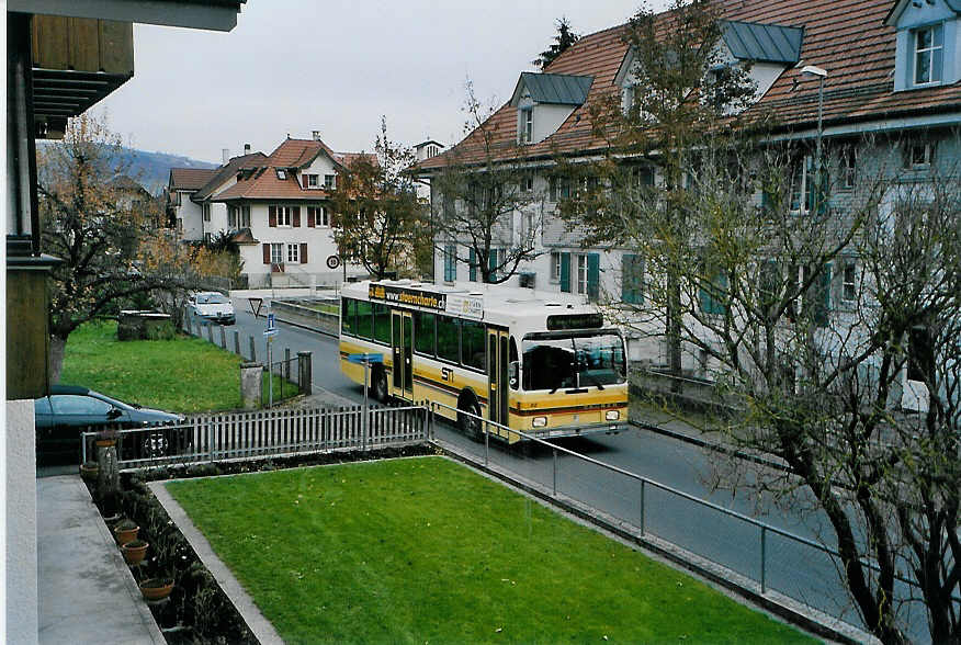 (090'814) - STI Thun - Nr. 52/BE 396'552 - Saurer/R&J am 24. November 2006 in Thun-Lerchenfeld, Langestrasse