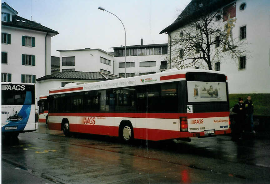 (091'329) - AAGS Schwyz - Nr. 14/SZ 9714 - Volvo/Hess am 1. Januar 2007 in Schwyz, Postplatz