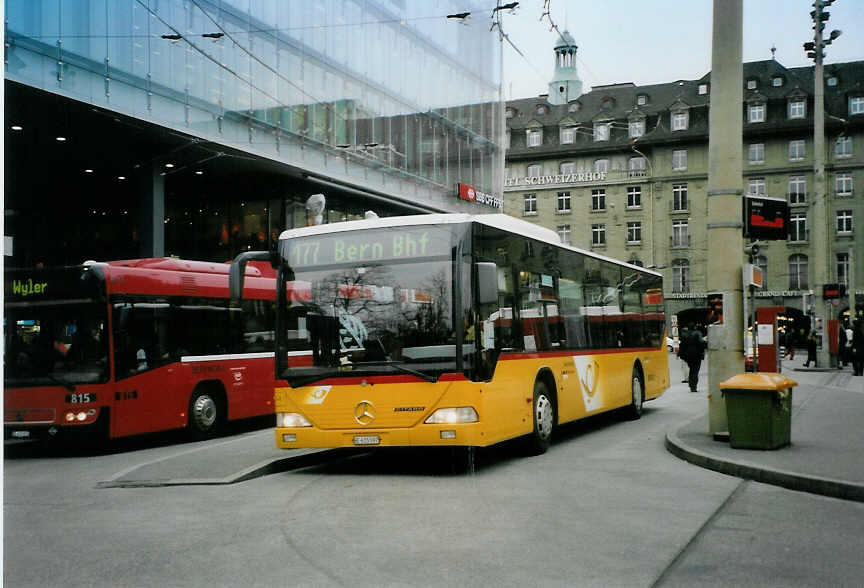 (091'733) - PostAuto Bern - Nr. 534/BE 615'597 - Mercedes (ex P 25'237) am 22. Januar 2007 beim Bahnhof Bern