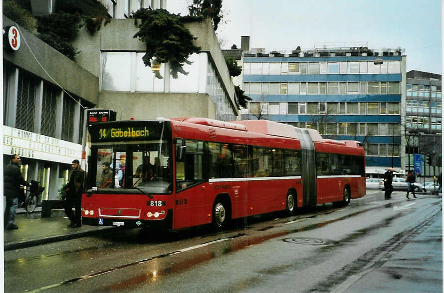 (091'901) - Bernmobil, Bern - Nr. 818/BE 612'818 - Volvo am 12. Februar 2007 in Bern, City West