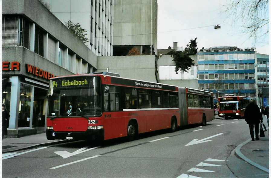 (092'000) - Bernmobil, Bern - Nr. 252/BE 572'252 - Volvo/Hess am 12. Februar 2007 in Bern, City West