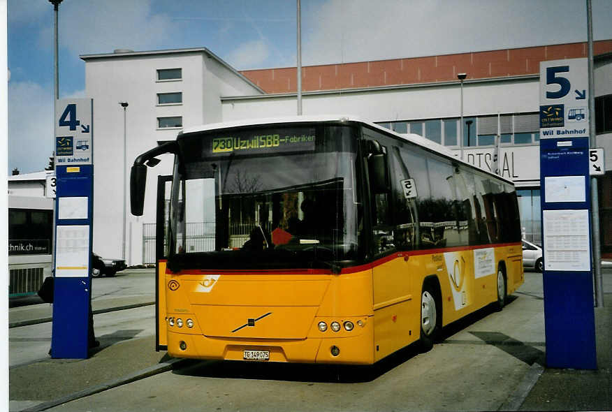 (093'209) - Schmidt, Jonschwil - TG 149'075 - Volvo (ex Buner&Schmidt, Jonschwil) am 22. Mrz 2007 beim Bahnhof Wil