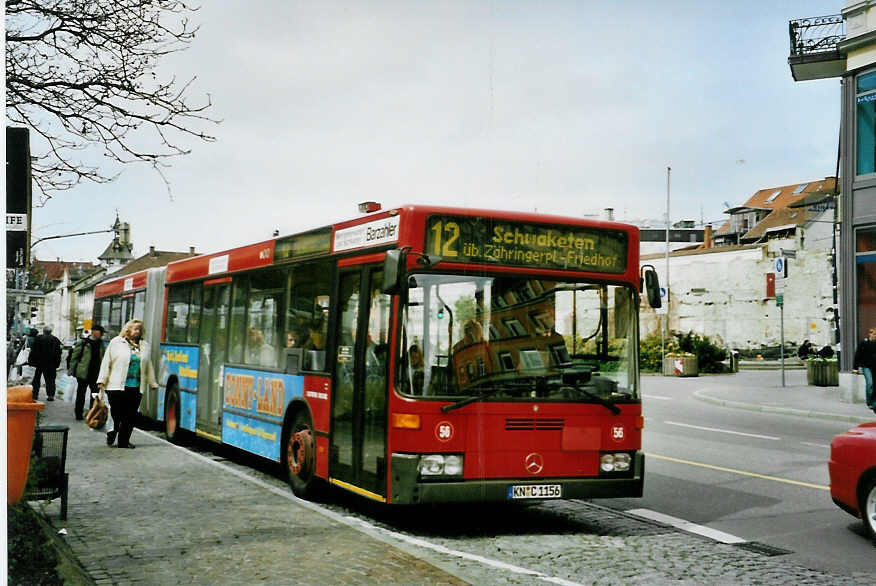 (093'507) - SWK Konstanz - Nr. 56/KN-C 1156 - Mercedes am 31. Mrz 2007 in Konstanz, Bodanplatz