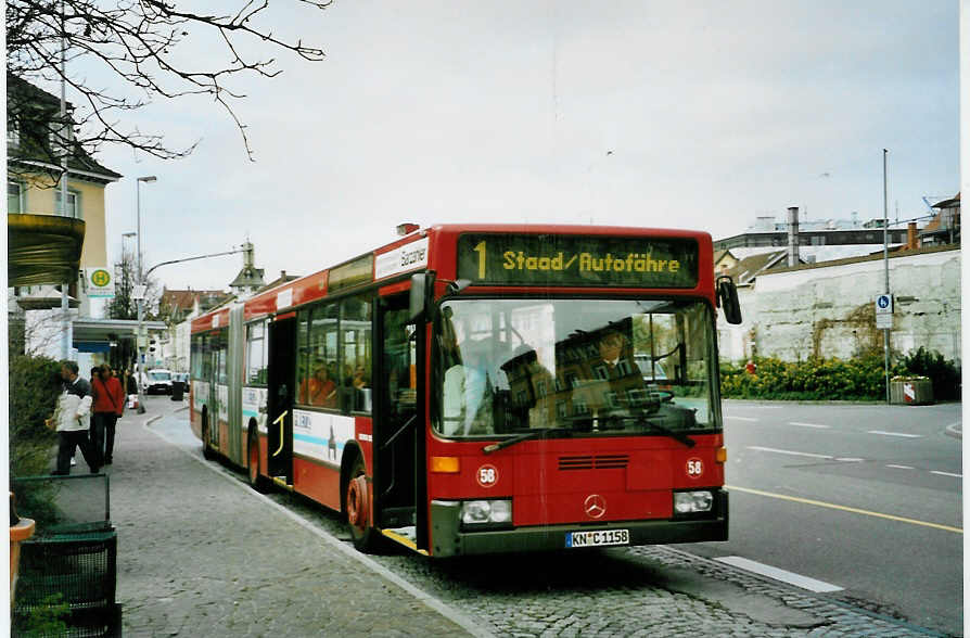 (093'513) - SWK Konstanz - Nr. 58/KN-C 1158 - Mercedes am 31. Mrz 2007 in Konstanz, Bodanplatz