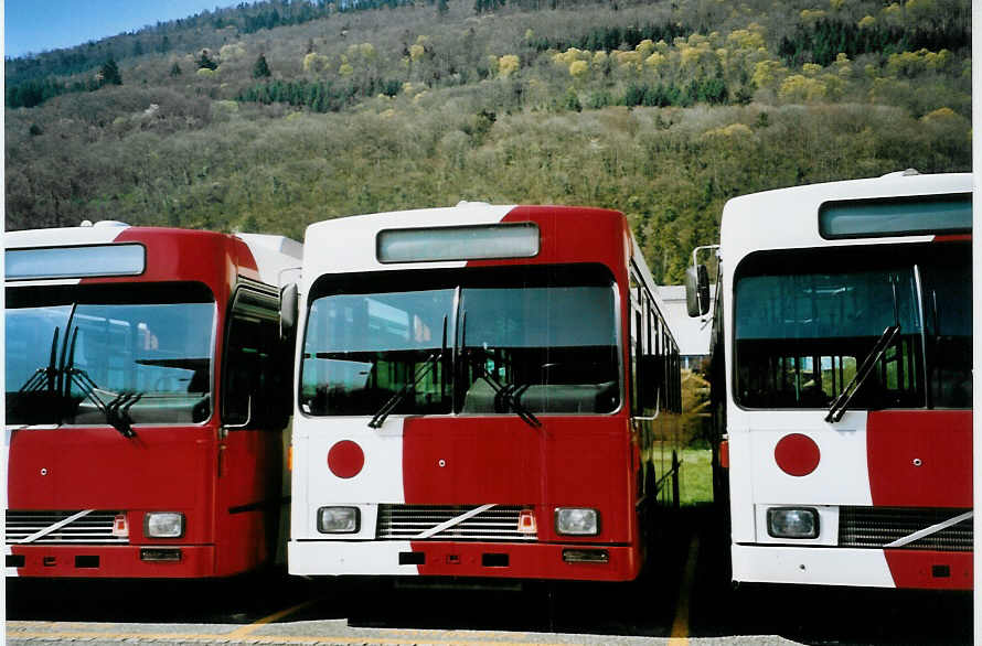 (093'810) - TPF Fribourg - Nr. 92 - Volvo/R&J (ex GFM Fribourg Nr. 92; ex SVB Bern Nr. 188) am 9. April 2007 in Biel, Rattinbus