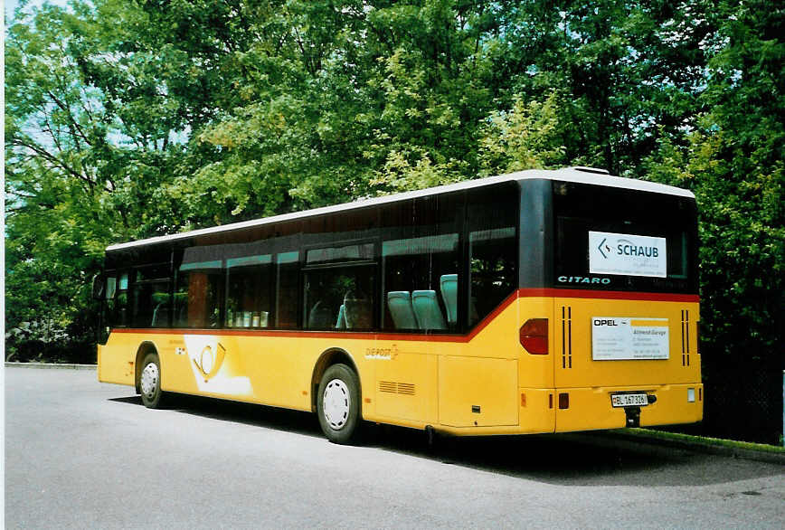 (096'615) - PostAuto Nordwestschweiz - BL 167'326 - Mercedes (ex P 25'222) am 22. Juli 2007 in Gelterkinden, Garage