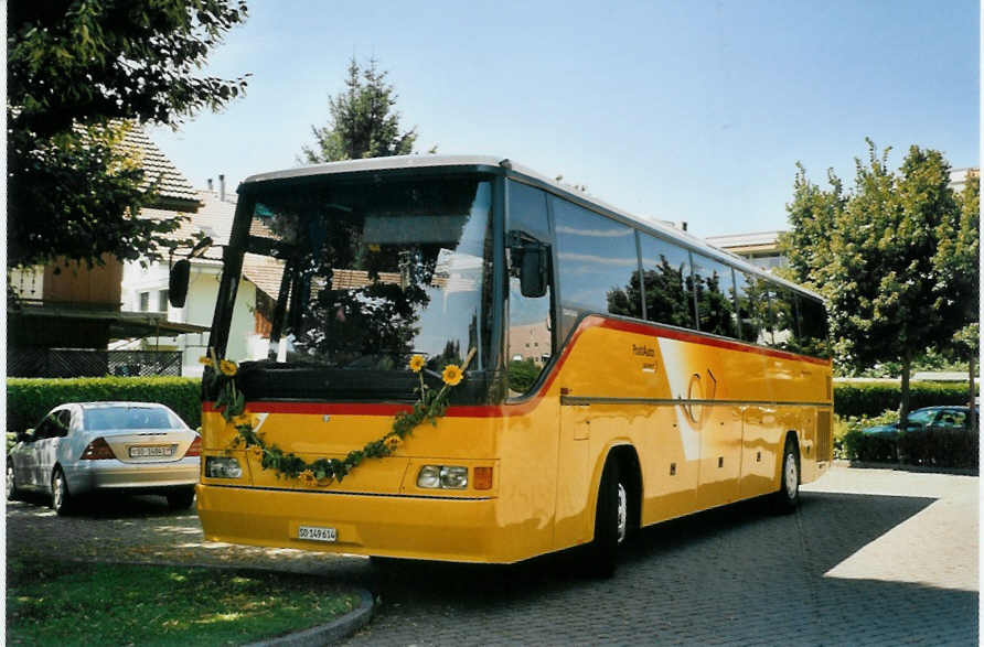 (097'003) - PostAuto Nordschweiz - SO 149'614 - Mercedes (ex P 26'012; ex Steiner, Meikirch) am 4. August 2007 in Thun, Schadausaal