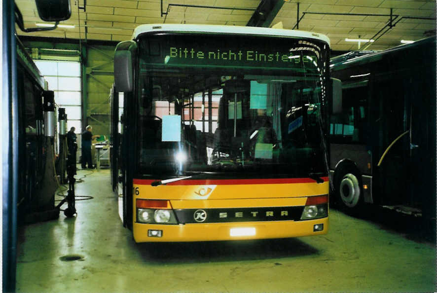 (098'305) - PostAuto Aargau - Nr. 16/AG 428'667 - Setra (ex P 25'602) am 1. September 2007 in Bellach, Hess