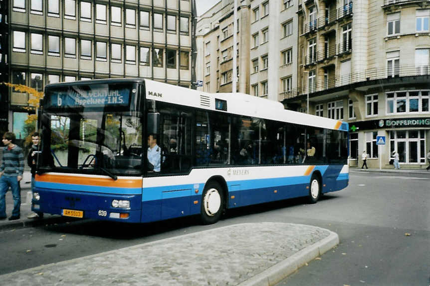 (098'825) - AVL Luxembourg - Nr. 639/AM 5513 - MAN am 24. September 2007 in Luxembourg, Place Hamilius