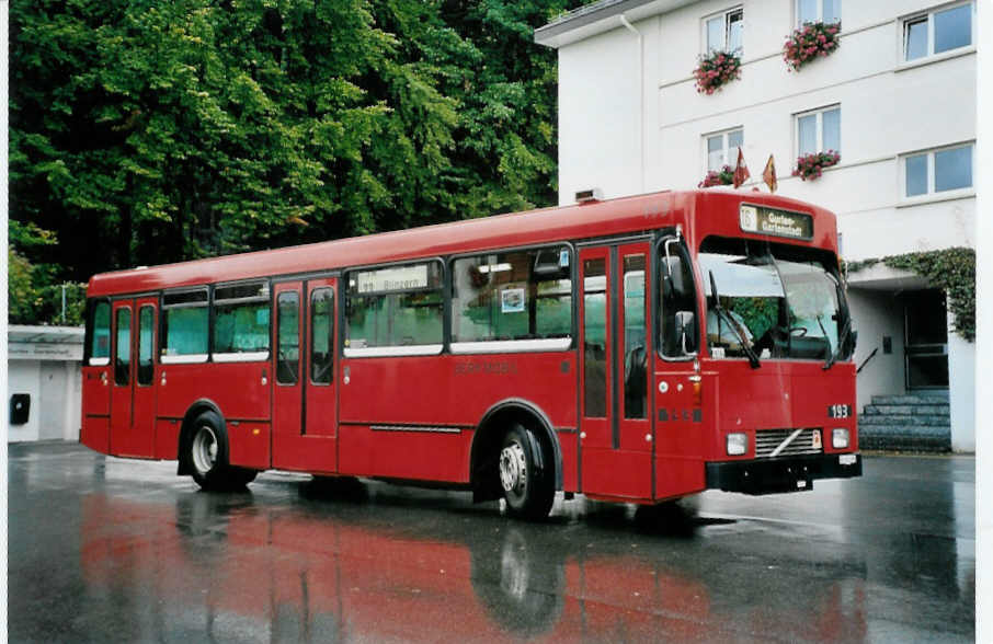 (099'406) - Bernmobil, Bern - Nr. 193/BE 451'193 - Volvo/Gangloff am 30. September 2007 in Bern, Gurten Gartenstadt