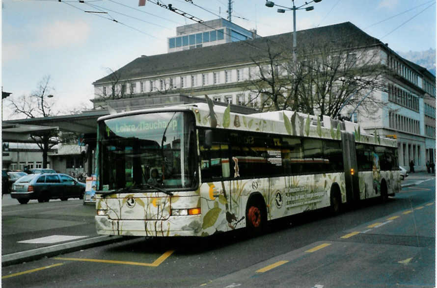 (101'201) - VB Biel - Nr. 90 - NAW/Hess Gelenktrolleybus am 18. November 2007 beim Bahnhof Biel
