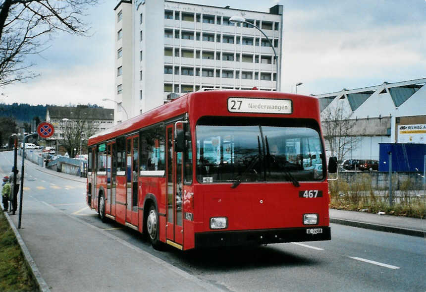 (101'830) - Dysli, Bern - Nr. 467/BE 74'908 - Volvo/R&J (ex Bernmobil, Bern Nr. 113) am 13. Dezember 2007 in Bern, Weyermannshaus