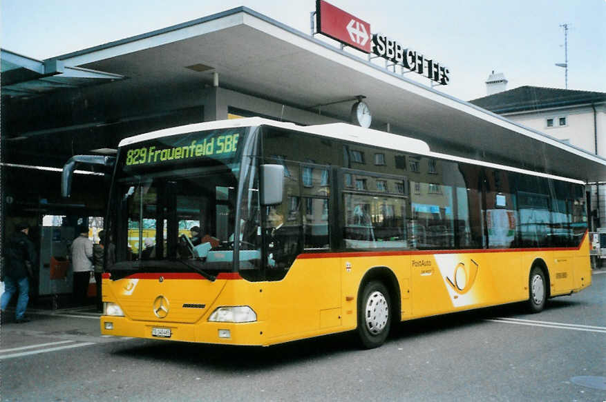 (102'326) - PostAuto Ostschweiz - Nr. 19/TG 140'465 - Mercedes am 23. Dezember 2007 beim Bahnhof Frauenfeld