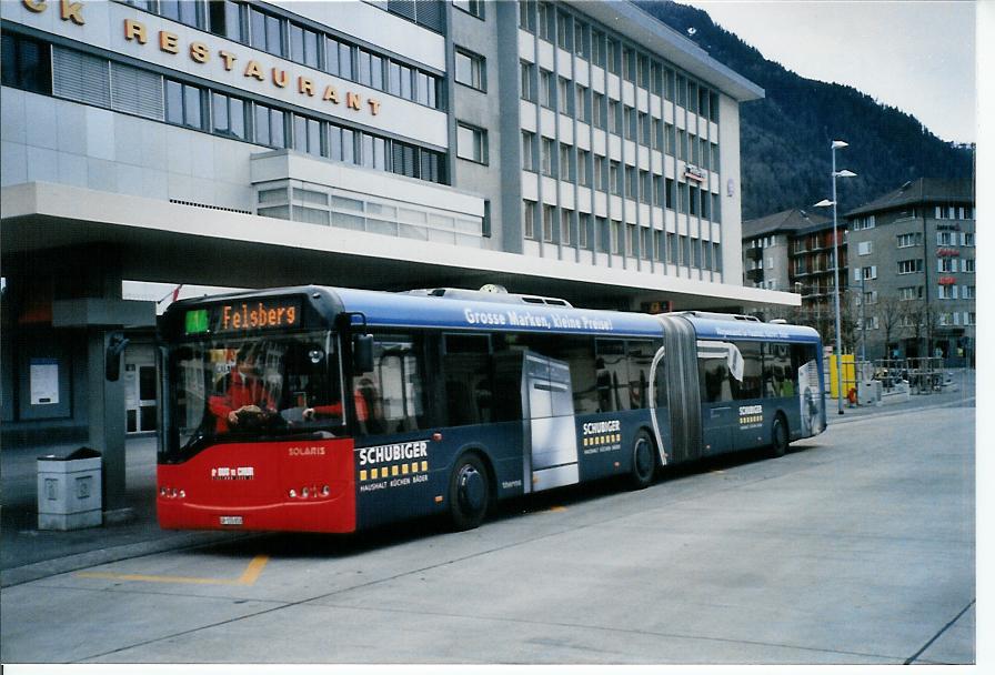 (103'919) - SBC Chur - Nr. 58/GR 155'858 - Solaris am 4. Februar 2008 beim Bahnhof Chur