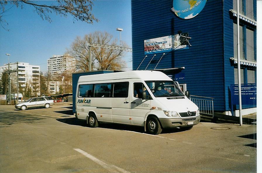 (104'217) - Funi-Car, Biel - Nr. 74/BE 620'374 - Mercedes am 16. Februar 2008 beim Bahnhof Nidau