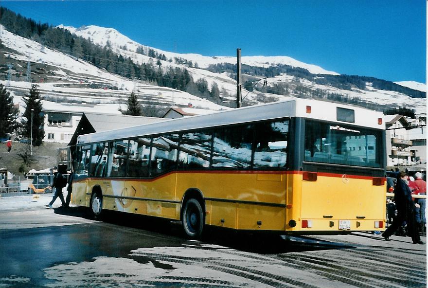 (104'408) - PostAuto Graubnden - GR 102'344 - Mercedes (ex PostAuto Berner Oberland; ex P 25'572) am 19. Februar 2008 beim Bahnhof Scuol-Tarasp