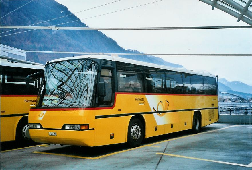 (104'723) - PostAuto Graubnden - GR 102'310 - Neoplan (ex P 25'137) am 1. Mrz 2008 in Chur, Postautostation