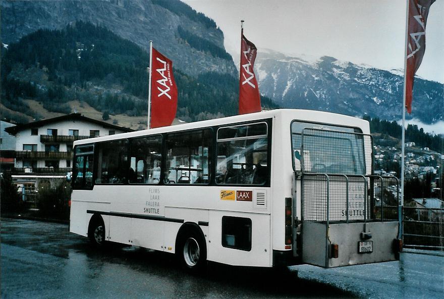 (104'802) - Stuppan, Flims - GR 88'602 - NAW/Hess (ex Niederer, Filzbach Nr. 12; ex ZVB Zug Nr. 41) am 1. Mrz 2008 in Flims, Bergbahnen