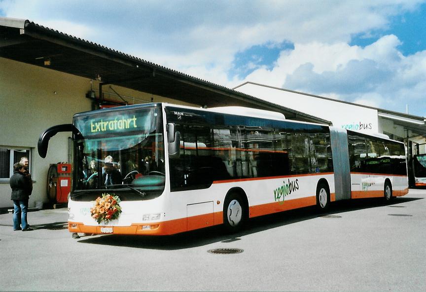 (106'320) - Regiobus, Gossau - Nr. 41/SG 164'169 - MAN am 13. April 2008 in Gossau, Depot
