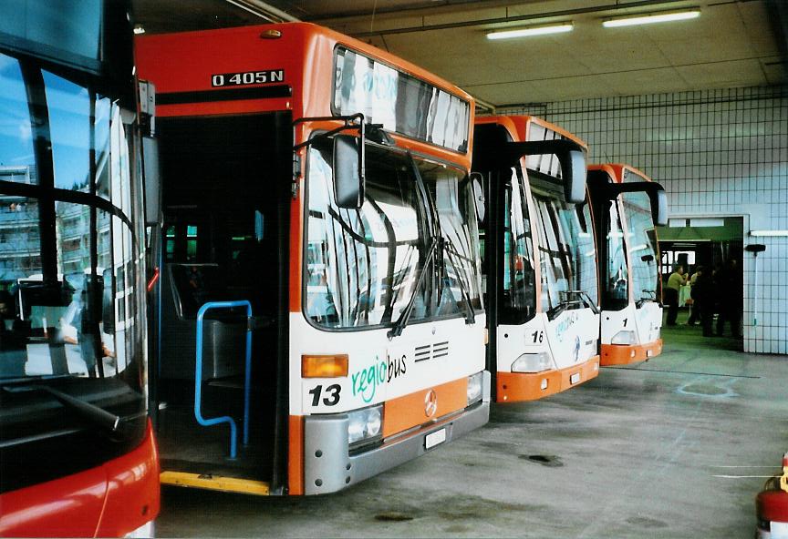 (106'325) - Regiobus, Gossau - Nr. 13/SG 38'472 - Mercedes am 13. April 2008 in Gossau, Depot (Teilaufnahme)