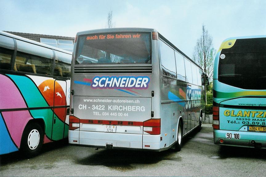 (106'615) - Aus der Schweiz: Schneider, Kirchberg - BE 3216 - Setra am 16. April 2008 in Rust, Europapark