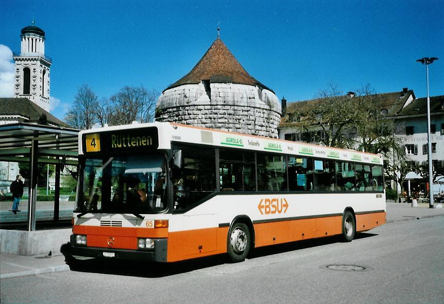 (106'719) - BSU Solothurn - Nr. 65/SO 21'973 - Mercedes (ex Nr. 59) am 19. April 2008 in Solothurn, Amthausplatz
