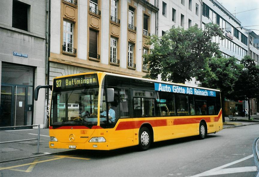 (108'821) - BLT Oberwil - Nr. 46/BL 7039 - Mercedes am 7. Juli 2008 in Basel, Aeschenplatz