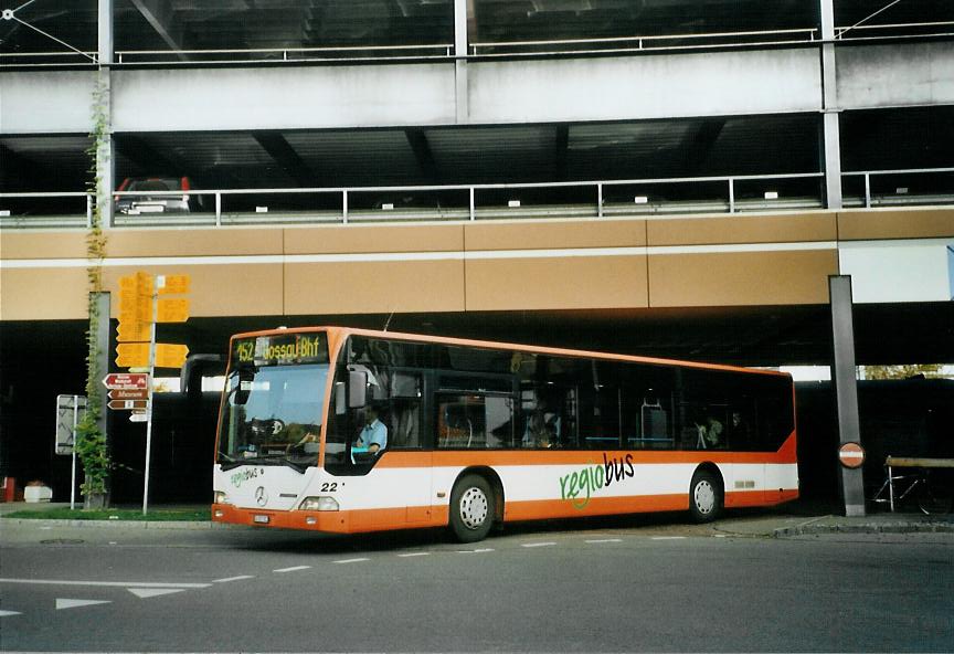 (111'525) - Regiobus, Gossau - Nr. 22/SG 257'922 - Mercedes am 13. Oktober 2008 beim Bahnhof Herisau