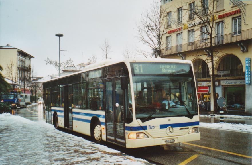 (112'733) - FART Locarno - Nr. 24/TI 312'424 - Mercedes am 11. Dezember 2008 beim Bahnhof Locarno