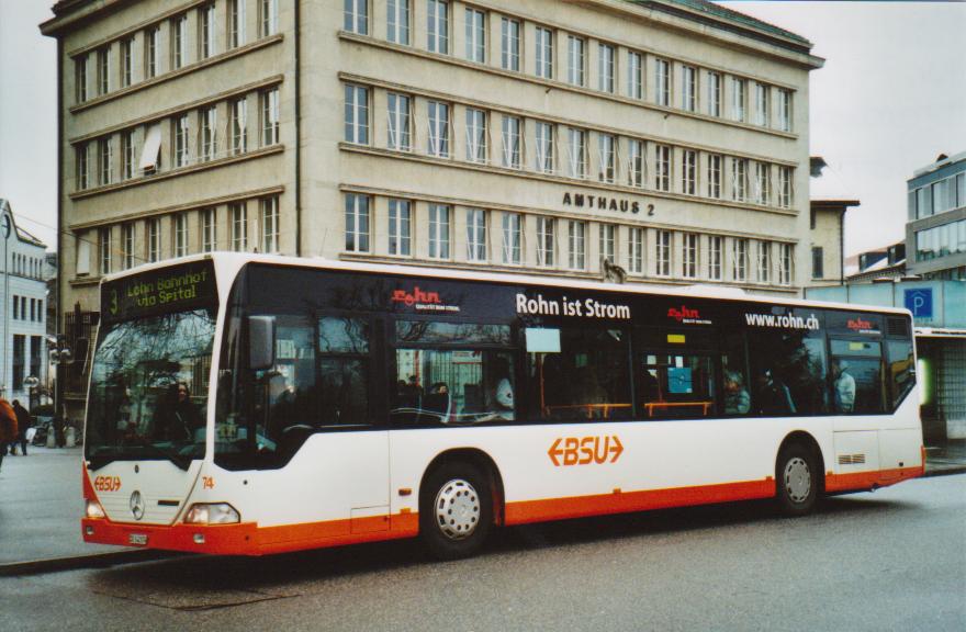 (113'020) - BSU Solothurn - Nr. 74/SO 142'074 - Mercedes am 20. Dezember 2008 in Solothurn, Amthausplatz