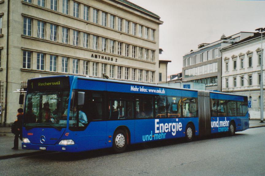 (113'021) - BSU Solothurn - Nr. 47/SO 155'947 - Mercedes am 20. Dezember 2008 in Solothurn, Amthausplatz