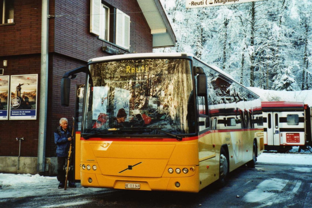 (114'119) - Flck, Brienz - Nr. 5/BE 113'349 - Volvo (ex AVBB Schwanden) am 22. Januar 2009 auf dem Brnigpass