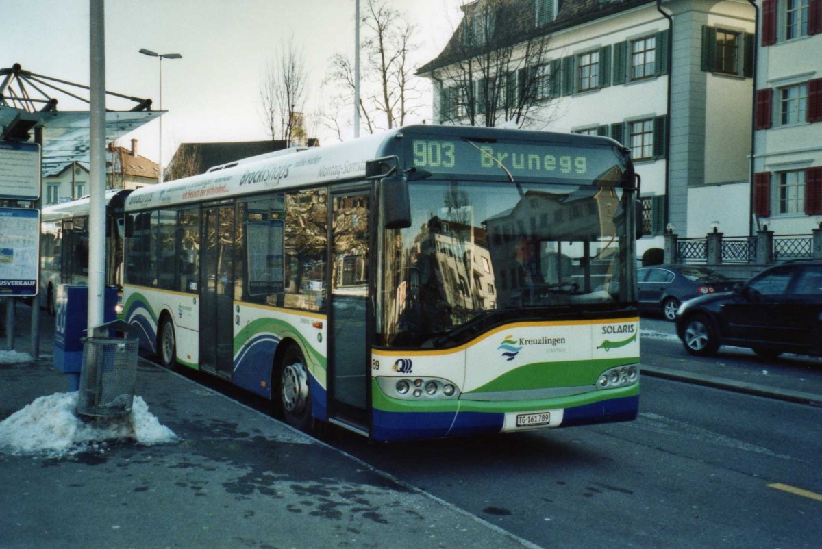 (114'612) - SBK Kreuzlingen - Nr. 89/TG 161'789 - Solaris am 18. Februar 2009 in Kreuzlingen, Brenplatz
