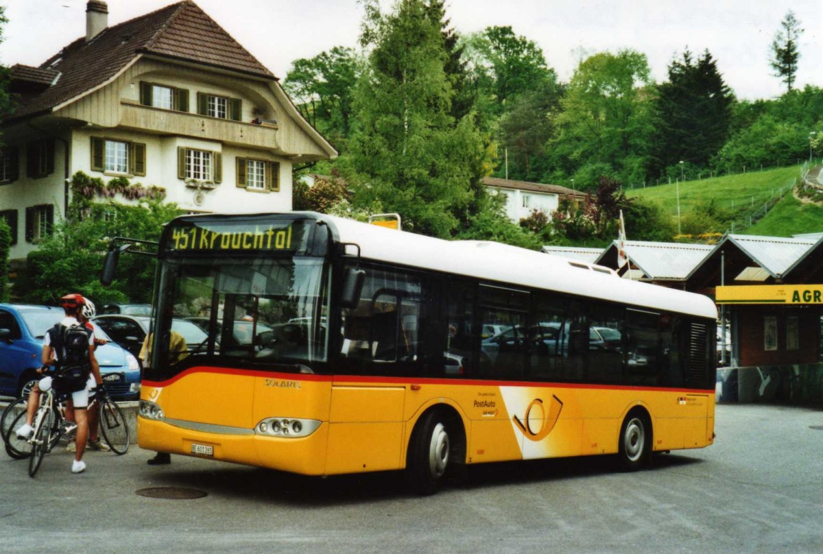 (116'411) - Eurobus, Bern - BE 601'265 - Solaris am 9. Mai 2009 beim Bahnhof Bolligen