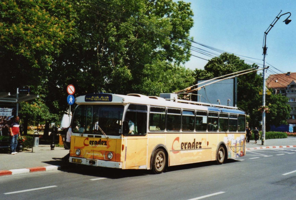 (116'736) - Tursib, Sibiu - Nr. 241/SB-0095 - FBW/Hess Trolleybus (ex TL Lausanne Nr. 715) am 27. Mai 2009 in Sibiu, Parcul Theretulu