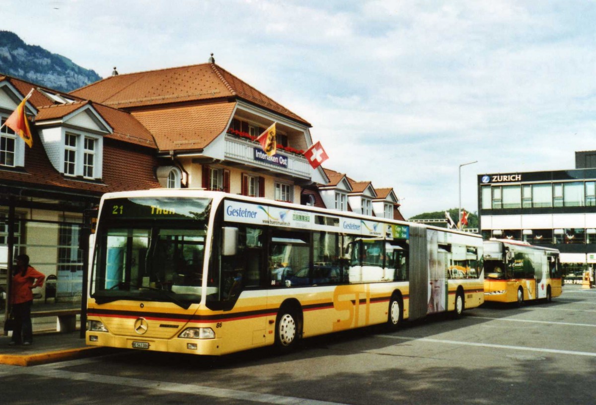 (117'721) - STI Thun - Nr. 86/BE 543'386 - Mercedes am 14. Juni 2009 beim Bahnhof Interlaken Ost