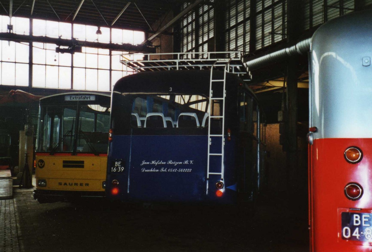 (118'511) - FRAM Drachten - Nr. 3/BE-16-39 - Saurer/Saurer (ex Lonza, Visp Nr. 31) am 7. Juli 2009 in Drachten, Autobusmuseum