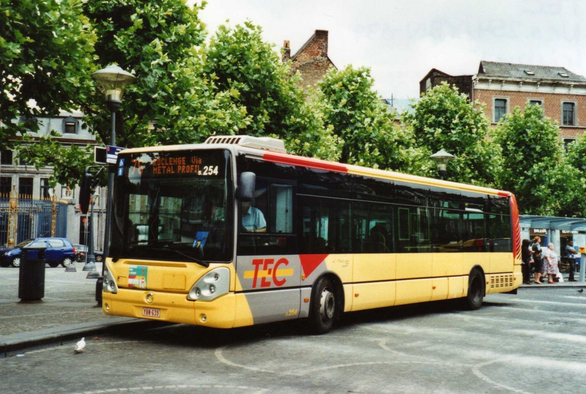 (118'633) - TEC Lige - Nr. 5.254/YBN-639 - Irisbus am 8. Juli 2009 in Lige, Place Saint-Laurent