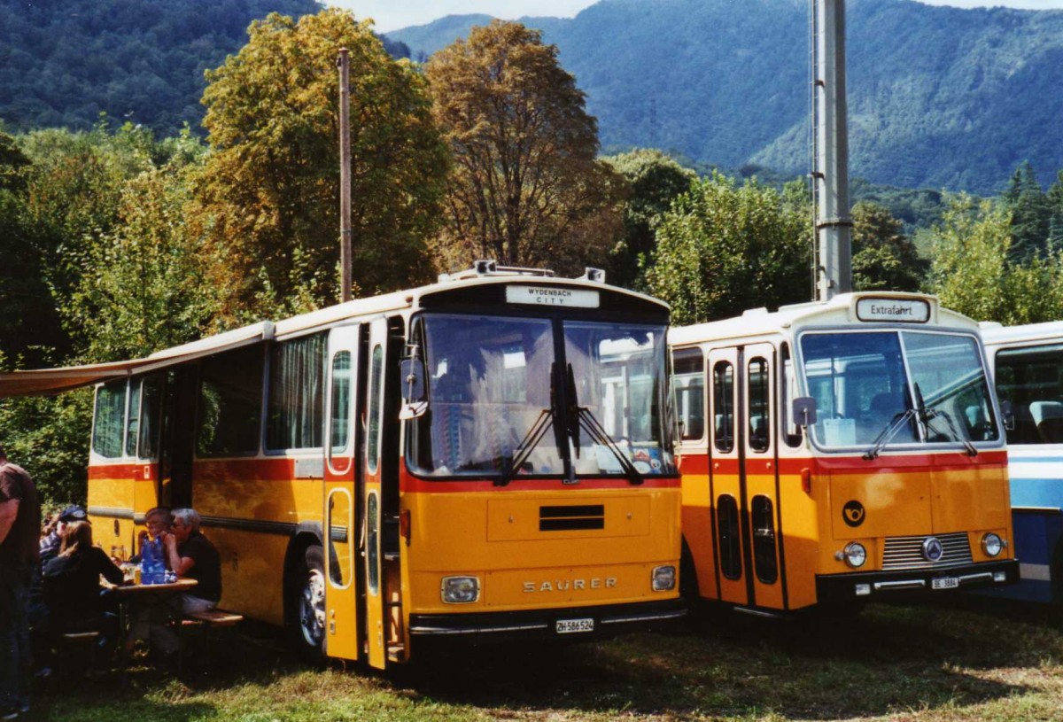 (121'014) - Baumann, Horgenberg - ZH 586'524 - Saurer/Tscher (ex P 24'226) am 12. September 2009 auf dem Monte Ceneri