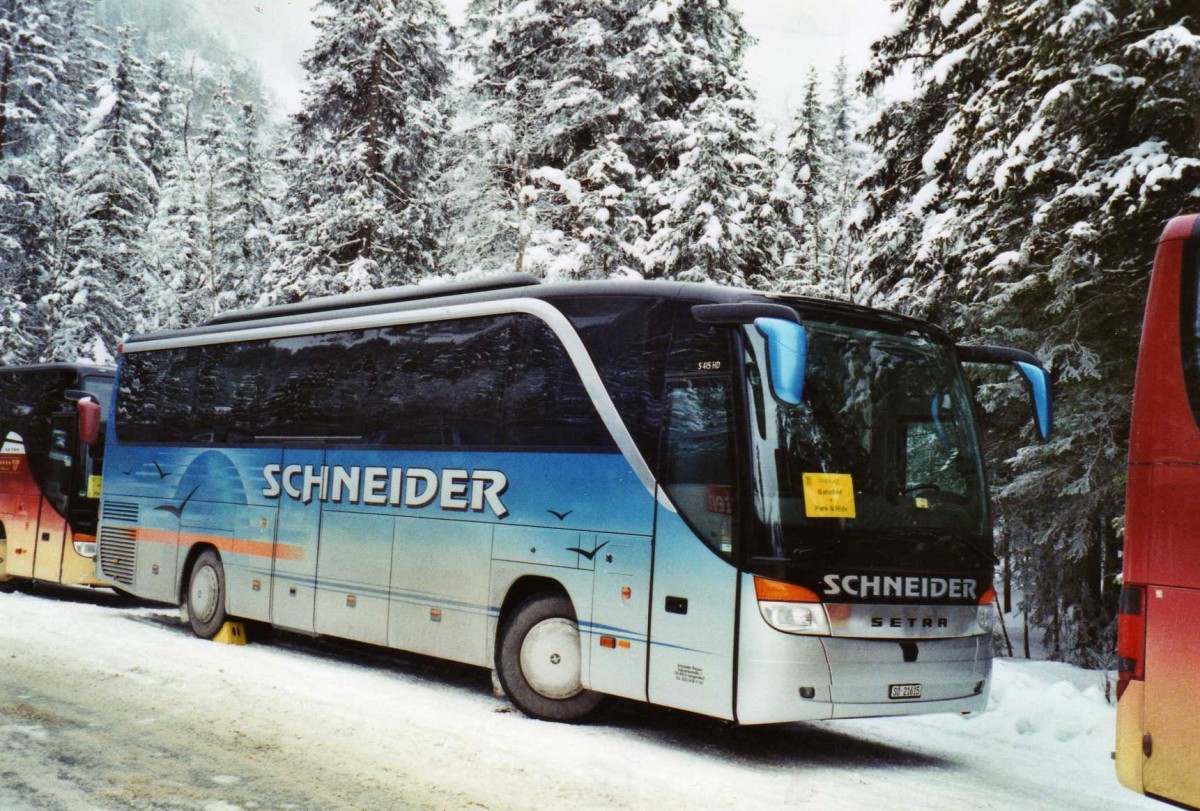 (123'627) - Schneider, Langendorf - SO 21'615 - Setra am 9. Januar 2010 in Adelboden, Unter dem Birg