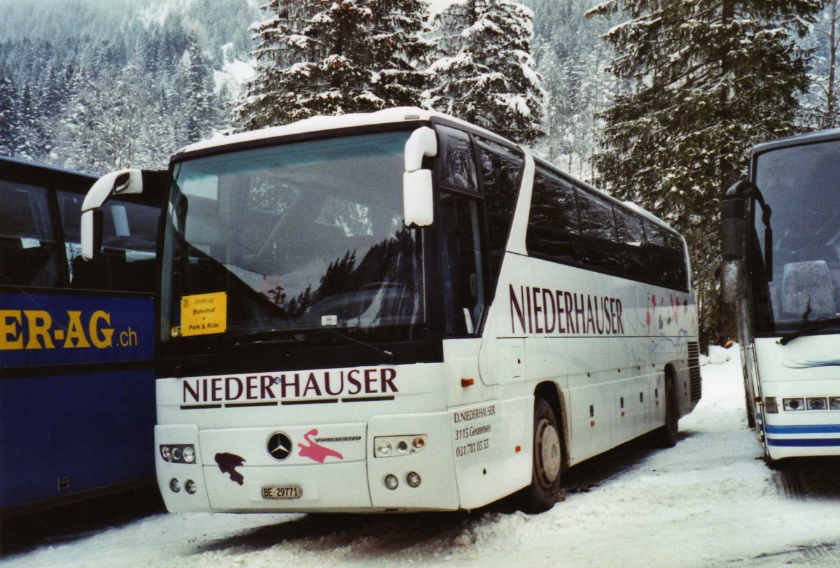 (123'714) - Niederhauser, Gerzensee - BE 29'771 - Mercedes am 9. Januar 2010 in Adelboden, Unter dem Birg