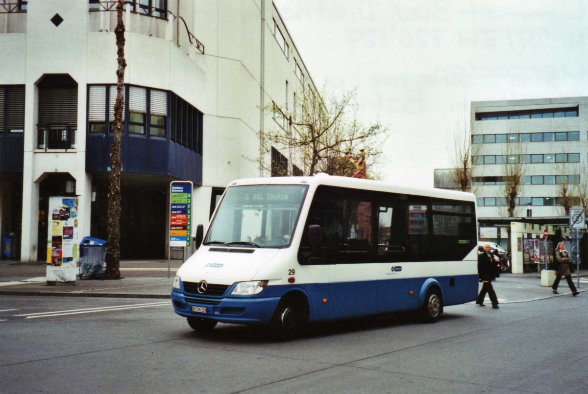 (125'405) - Limmat Bus, Dietikon - Nr. 29/ZH 726'129 - Mercedes am 14. April 2010 beim Bahnhof Dietikon