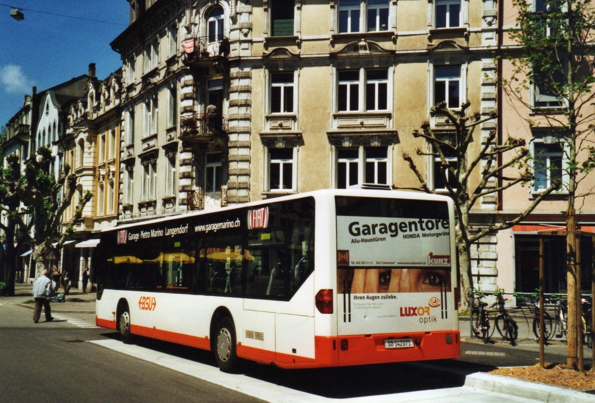 (126'434) - BSU Solothurn - Nr. 71/SO 142'071 - Mercedes am 24. Mai 2010 beim Hauptbahnhof Solothurn