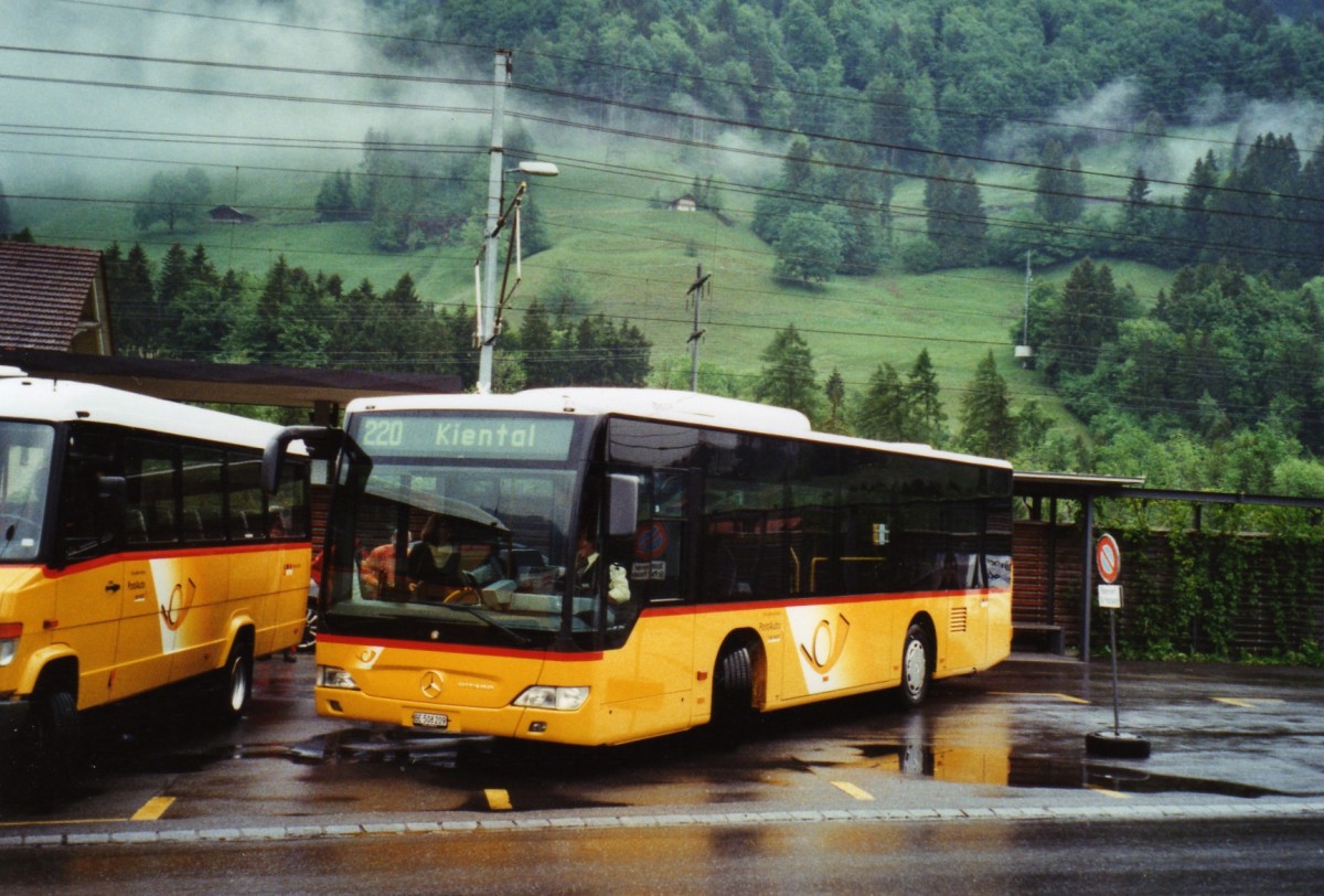 (126'529) - PostAuto Bern - BE 508'209 - Mercedes (ex Portenier, Adelboden Nr. 9) am 29. Mai 2010 beim Bahnhof Reichenbach