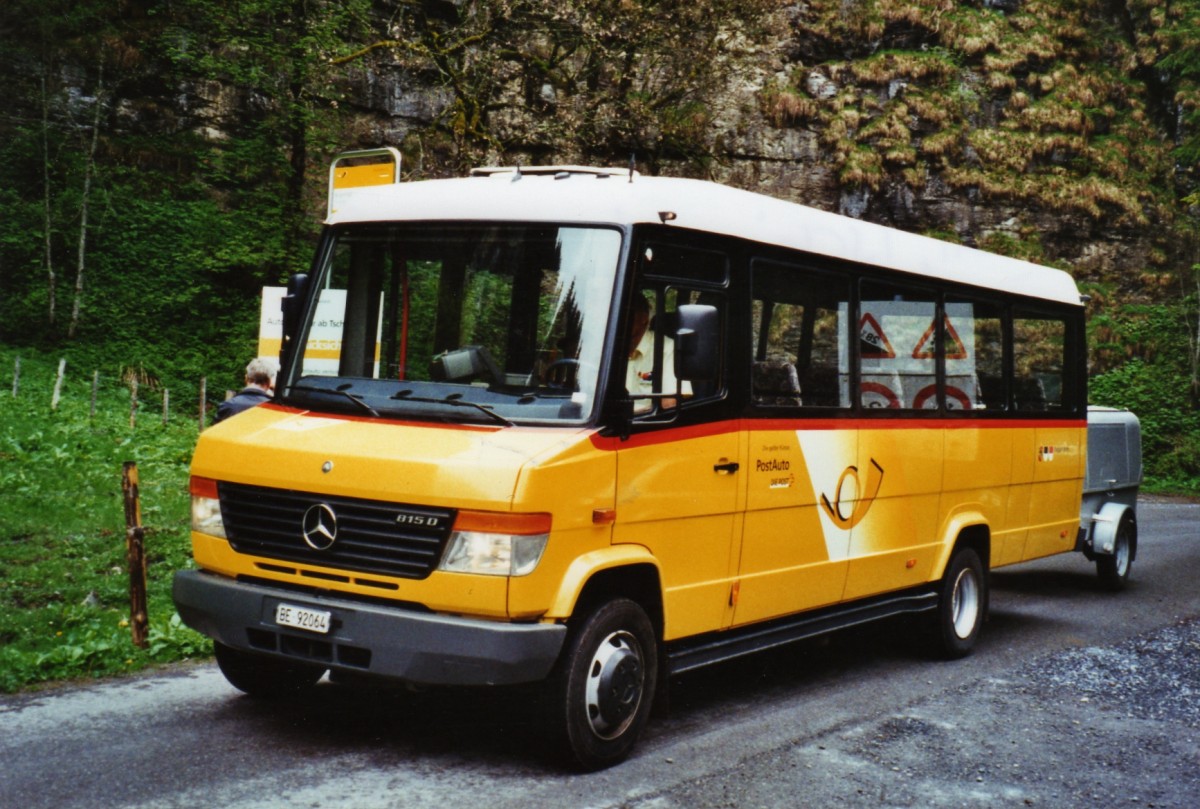 (126'636) - PostAuto Bern - BE 92'064 - Mercedes/Kusters (ex Portenier, Adelboden Nr. 5) am 29. Mai 2010 in Kiental, Tschingel